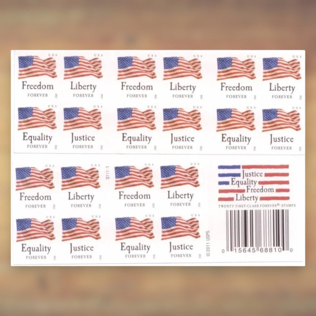 2012 U.S. Flag Forever Postage Stamps Booklet First-Class