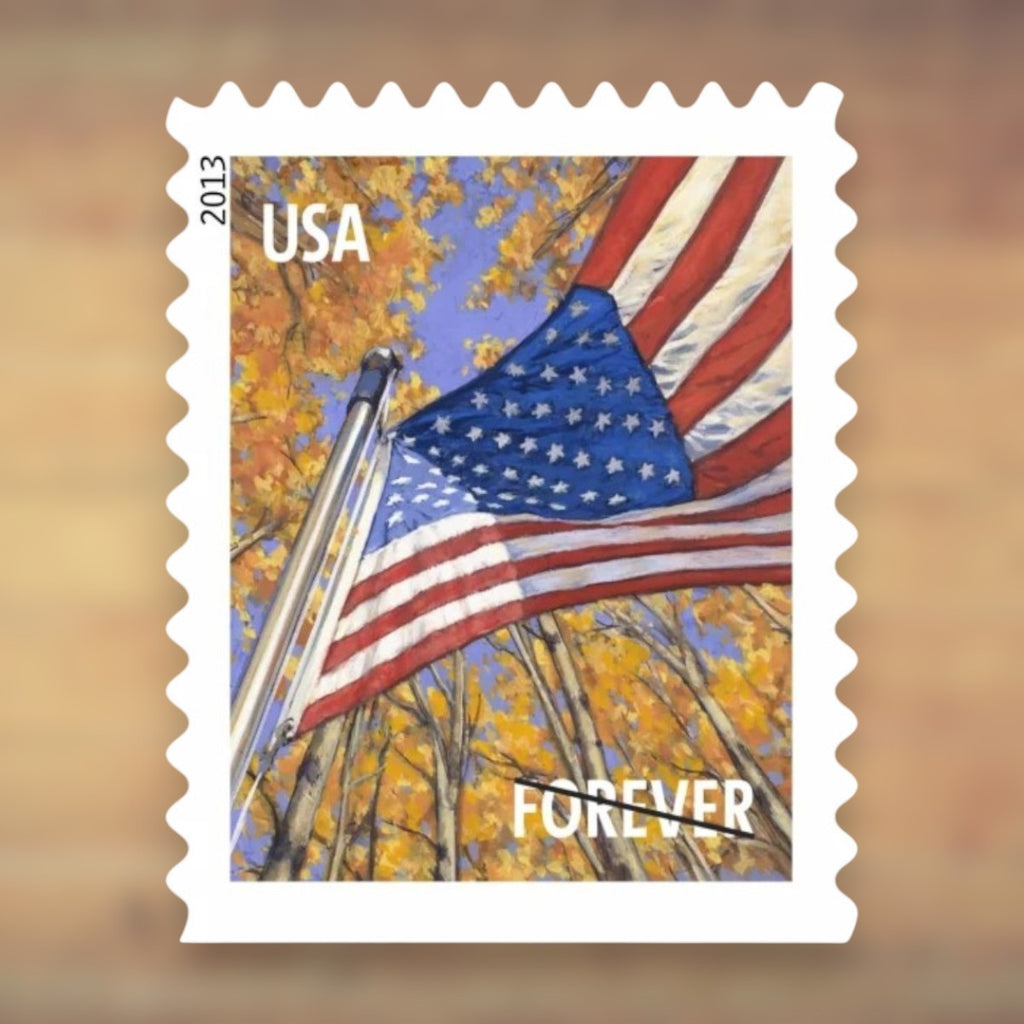 2013 Four Seasons U.S. Flag Forever Postage Stamps Coil First-Class