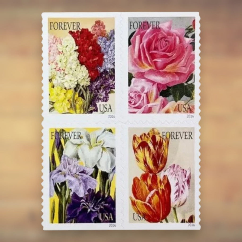 2016 Botanical Art Forever Postage Stamps Booklet First-Class