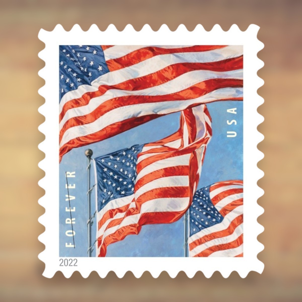 2022 U.S. Flag Forever Postage Stamps Coil First-Class