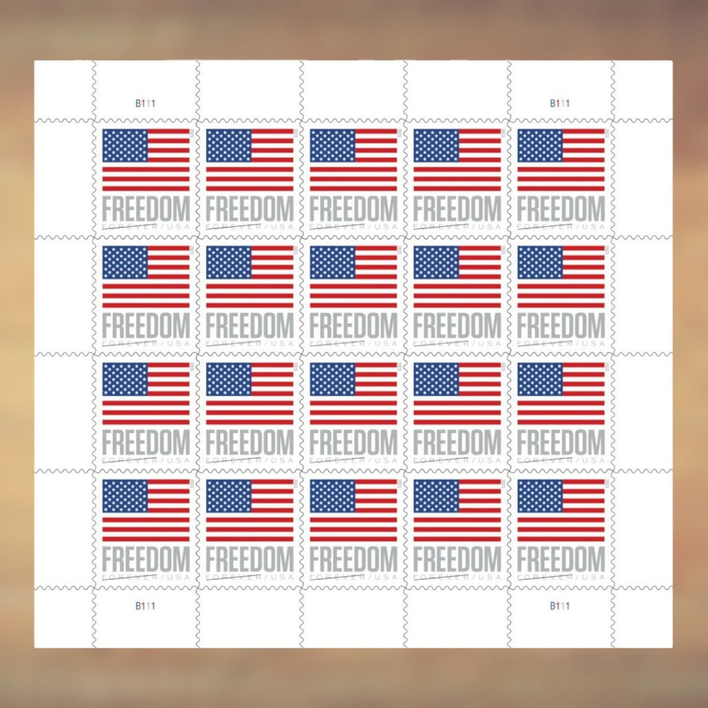 2023 U.S. Flag Forever Postage Stamps Sheet First-Class