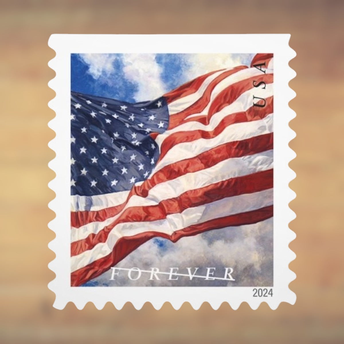2024 U.S. Flag Forever Postage Stamps Coil First-Class