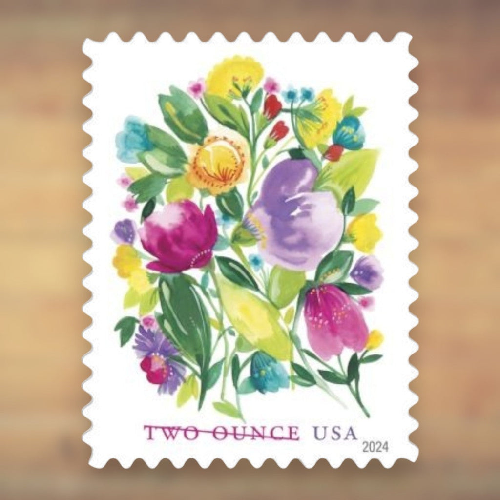 2024 Floral Bouquet Two Ounce Stamps Sheet First-Class