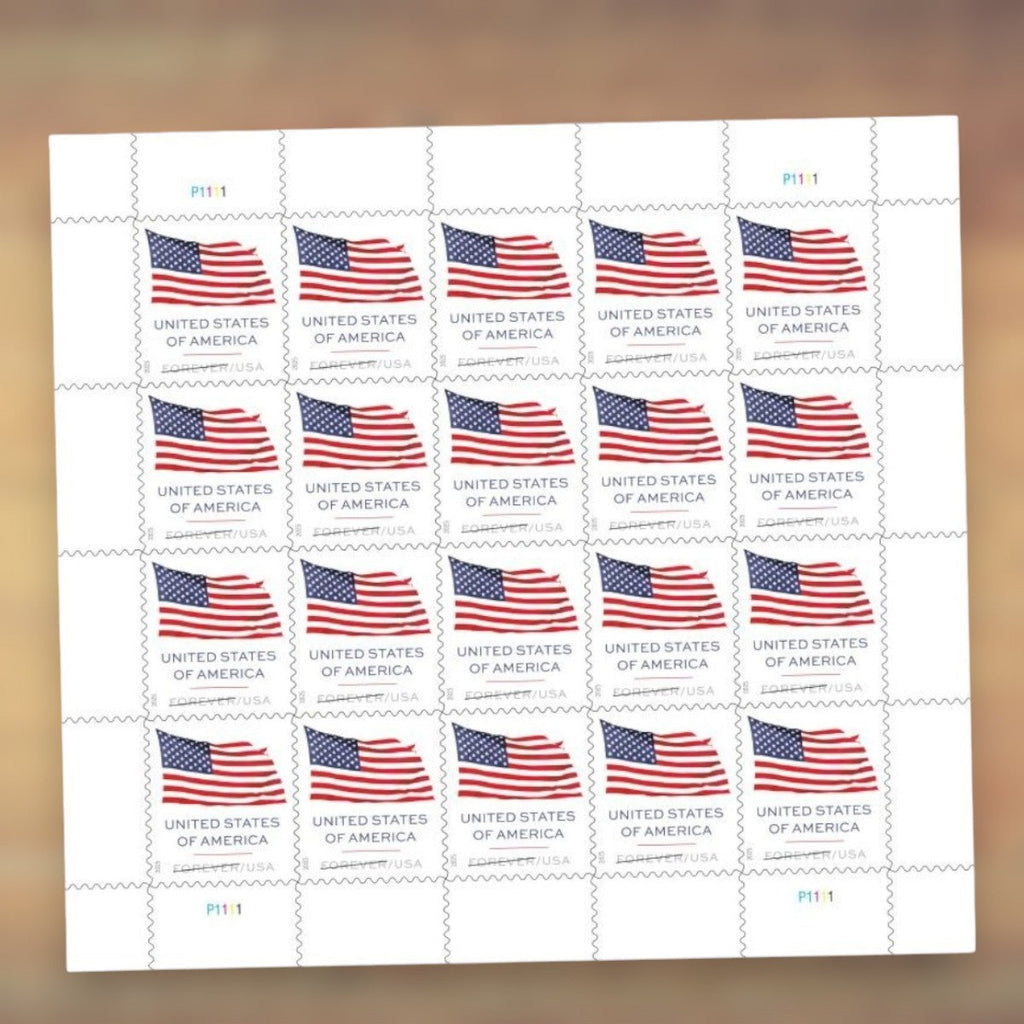 2025 U.S. Flag Forever Postage Stamps Self-Adhesive Sheet