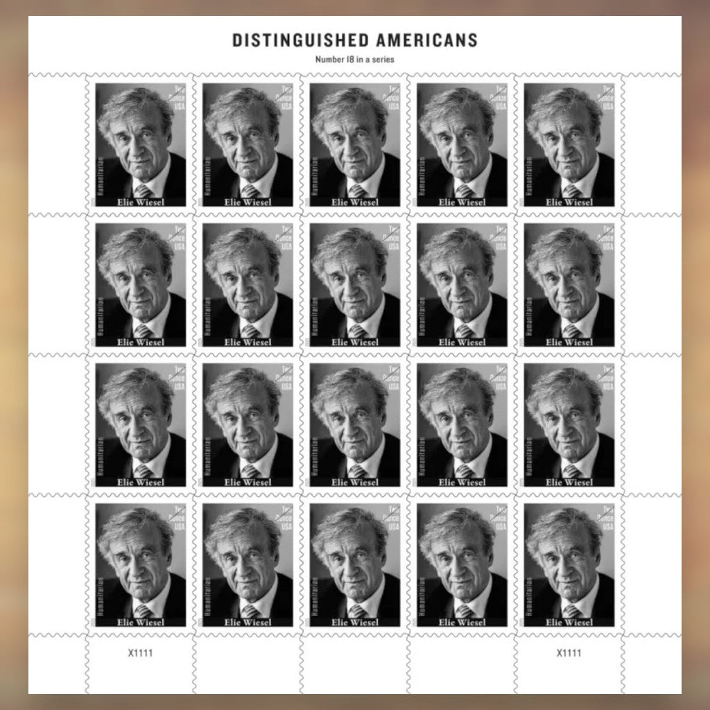 2025 Elie Wiesel Two Ounce Postage Stamps Sheet First-Class